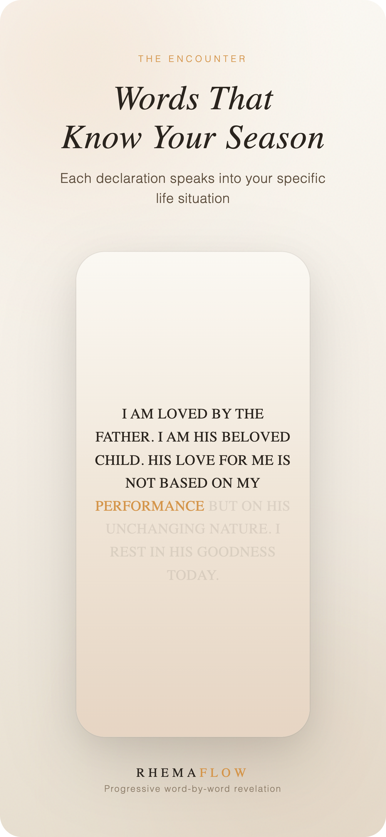 Personalized declaration