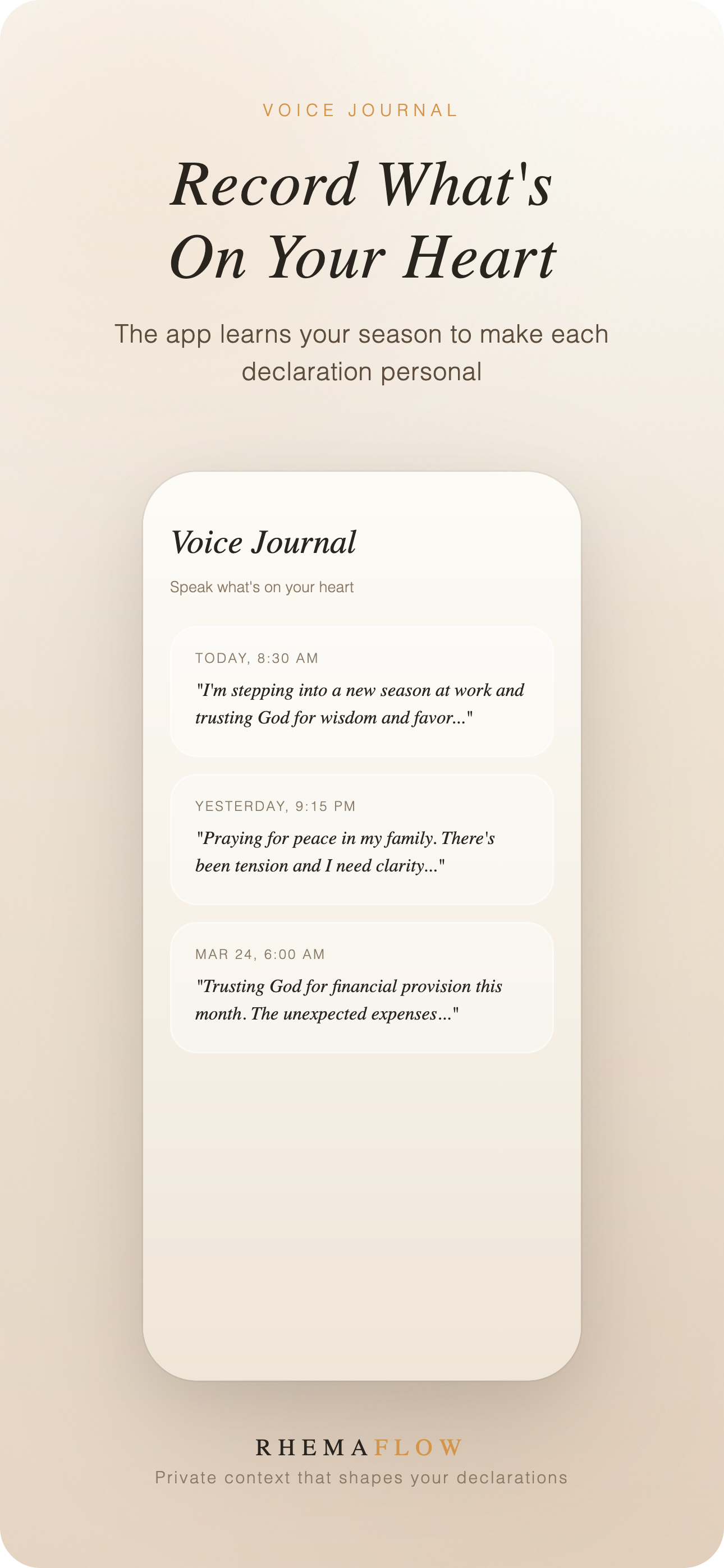 Voice journal